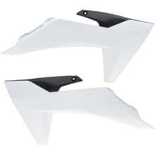 Acerbis KTM 50SX 24-27 White/Black Radiator Shrouds