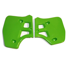 UFO Kawasaki KX250 88-89 KX500 88-03 Green Radiator Shrouds