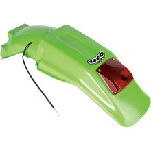 UFO Kawasaki KDX200 90-94 Green Rear Fender w/ Tail Light
