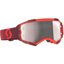 Scott Fury Red Silver Chrome Goggles