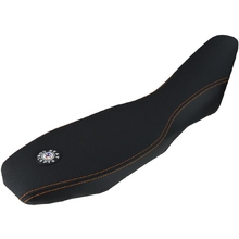 Seat Concepts KTM 690 Enduro R 21-26 Comfort Carbon Vinyl Sides/Black Gripper Top/Orange Stitching Complete Seat