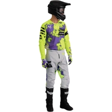 Thor 2026 Launchmode Bleach Grey/Acid Gear Combo