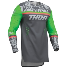 Thor 2027 Sportmode Punkd Charcoal/Green Jersey