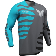 Thor 2027 Launchmode Shredder Charcoal/Aqua Jersey