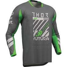 Thor 2027 Launchmode Futura Charcoal/Green Jersey