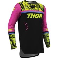 Thor 2027 Sportmode Punkd Black/Fuchsia Kids Jersey