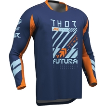 Thor 2027 Launchmode Futura Navy/Orange Kids Jersey