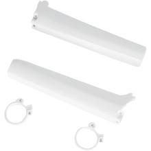 UFO Suzuki RM125/250/RMX250 White Fork Protectors