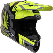 ProGrip 3080 Fluro Yellow/Grey Helmet