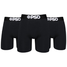 PSD Underwear 3 Pack Solids Black Briefs