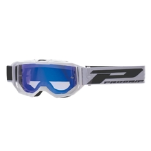 ProGrip Vision 3300 White/Blue Lens Goggles