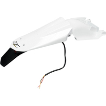 UFO Husqvarna TC/TE White Rear Fender w/ Tail light