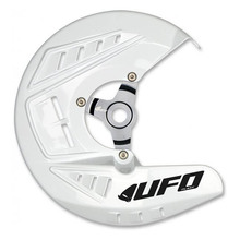 UFO Husqvarna TC/TE/FC/FE White Front Disc Cover + Mount