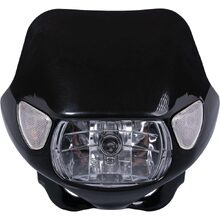 Ballards Universal Euro Black Headlight With Indicators