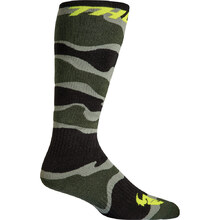 Thor Camo Green/Acid Moto Socks
