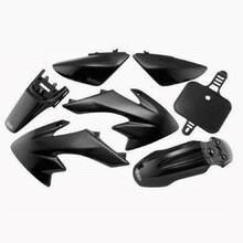 UFO Honda CRF50F 04-27 Black Plastics Kit