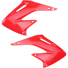 UFO Honda CR125/250 02-07 Red Radiator Shrouds