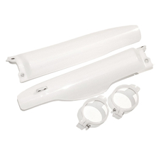 UFO Kawasaki KX125/250/500 96-03 Neutral White Fork Protectors