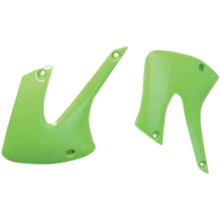UFO Kawasaki KX80-85 01-13 Green Radiator Shrouds