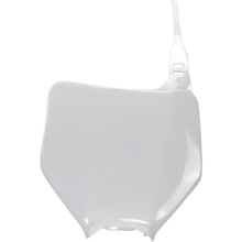 UFO Kawasaki KX125-250 03-04 White Front Plate