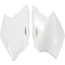 UFO Kawasaki KX250F 04-05 White Side Panels