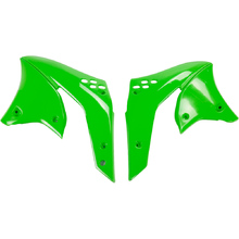UFO Kawasaki KX250F 06-08 Green Radiator Shrouds