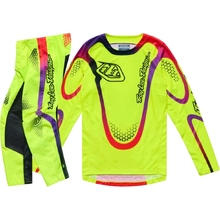 Troy Lee Designs 2026 GP Pro Aura Flo Yellow Kids Gear Set