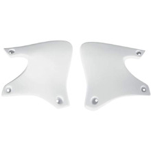 UFO Yamaha YZ400F 98-99 White Radiator Shrouds