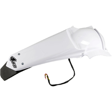 UFO Yamaha WR250F 07-14 WR450F 07-11 White Rear Fender w/ LED Tail Light