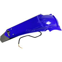 UFO Yamaha WR250F 07-14 450F 07-11 Reflex Blue Rear Fender w/ LED Tail Light