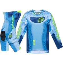 Troy Lee Designs 2026 SE Pro Illusion Slate/Flo Yellow Kids Gear Set