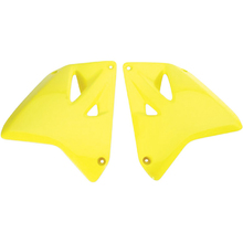 UFO Suzuki RM125/250 01-11 Yellow Radiator Shrouds