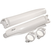 UFO Suzuki RM125/RM250 99-03 White Fork Protectors