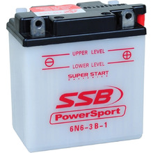 SSB PowerSport 4-6N6-3B-1 Lead Acid Battery