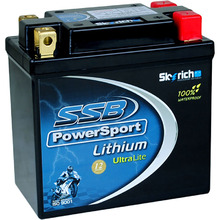 SSB PowerSport LFP12B-4 Ultralight Lithium Ion 12V Battery