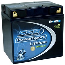 SSB Powersport 4-LFP30Q-BS Ultralight Lithium Battery