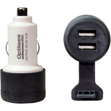 Tecmate Optimate 3300mA Dual Output USB Charger Plug