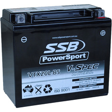 SSB Powersport VTX20L-BS 12V V-Spec High Performance AGM Battery