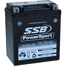 SSB PowerSport 4-VTX7L-BS V-SPEC High Performance AGM Battery