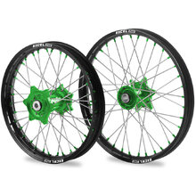 Kite/Excel One Kawasaki KX250/450F 06-20 21"/19" Green Wheel Set