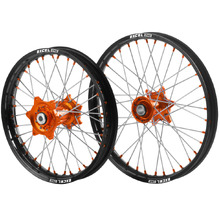Kite/Excel One KTM SX/SXF 23-27 21"/19" Orange Wheel Set