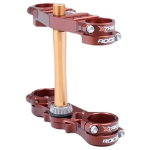Xtrig Yamaha YZ65 18-27 YZ85 06-27 Brown 25mm Offset ROCS Tech Triple Clamps
