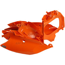 UFO KTM SX/SXF 11-15 EXC/EXCF 12-16 Orange Complete Air Box With Side Panels