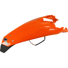 UFO KTM EXC/EXC-F 12-16 Orange Rear Fender w/ LED Tail Light