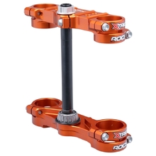 Xtrig KTM 65 SX 24-27 Orange 22mm Offset ROCS Tech Triple Clamps