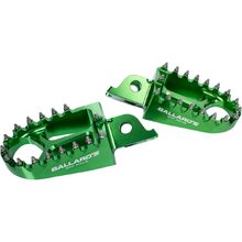 Ballards Kawasaki KX250F/450F Green Billet Alloy Foot Pegs