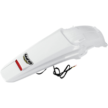 UFO Honda CRF450X 05-15 White Rear Fender w/ LED Tail light