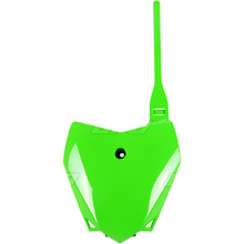 UFO Kawasaki KLX110 10-25 Green Front Number Plate
