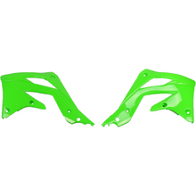 UFO Kawasaki KX450F 12-15 Green Radiator Shrouds