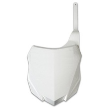 UFO Kawasaki KX250F 13-16 KX450F 13-15 White Front Plate